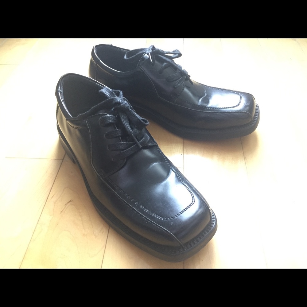 Unlisted by KC Men's Black Leather Dress Shoes